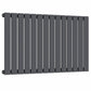 Designer 1060mm x 600mm Anthracite Gray Horizontal Single Flat Panel Radiator 2503 Btu 