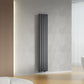 Designer 300mm x 1600mm Anthracite Vertical Single Column Radiator 1695 Btu 