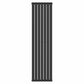 Designer 420mm x 1600mm Black Vertical Double Column Radiator 4607 Btu 