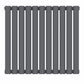 Designer 660mm x 600mm Anthracite Horizontal Single Column Radiator 1535 Btu 