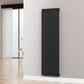 Designer 452mm x 1600mm Black Vertical Single Flat Panel Radiator 2558 Btu 