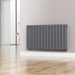 Designer 1060mm x 600mm Anthracite Gray Horizontal Single Flat Panel Radiator 2503 Btu 