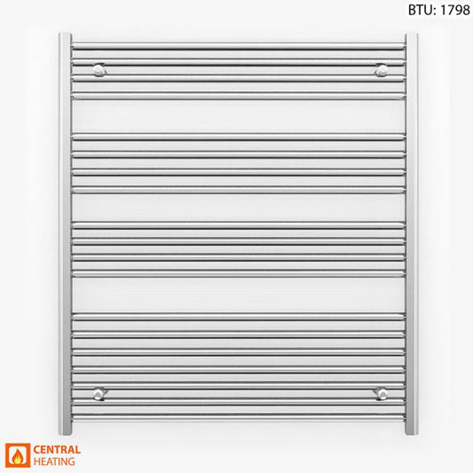 1000mm x 1000mm Straight Chrome  Heated Towel Rail