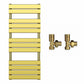 500x1200mm Gold Heated Towel Rail Panel Bathroom Radiator 