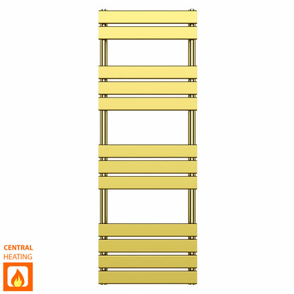  500x1400mm Gold Heated Towel Rail Panel Bathroom Radiator 