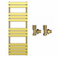 500x1400mm Gold Heated Towel Rail Panel Bathroom Radiator 