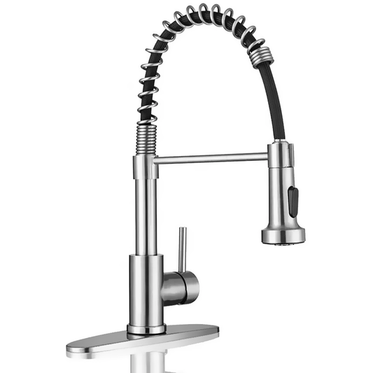 Chrome Swivel Bendable Kitchen Mixer - Stainless Steel (360°, Dual Spray) Model Kpy 30230