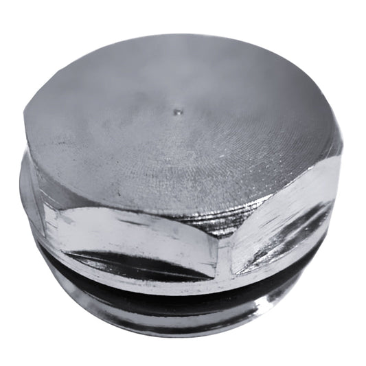 1/2" BSP Chrome Blanking Plug (Radiator)