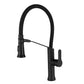 Black Swivel Bendable Kitchen Mixer - Stainless Steel (360°, Dual Spray) Model Kpy 3155 