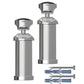 Two Single Chrome Brackets Wall Mounting  For Heated Towel Rail Radiator 