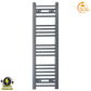 30 100 Anthracite Grey Towel Rail Radiator Heated Warmer Wide High Electric Pre Filled Standard Element 