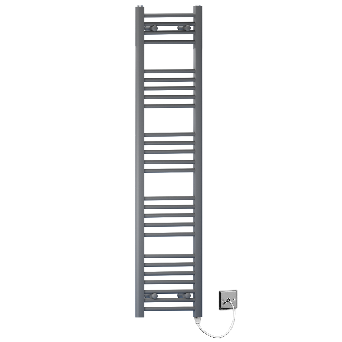30 140 Anthracite Grey Towel Rail Radiator Heated Warmer Wide High Electric Pre Filled Standard Manual Element