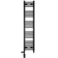 350mm x 1400mm Dual Fuel Matt Black Heated Towel Rail Radiator 