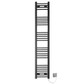30 160 Matt Black Towel Rail Radiator Heated Warmer Wide High Electric Pre Filled Standard Manual Element 