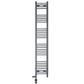 300mm x 1700mm Anthracite Grey Dual Fuel Heated Towel Rail Radiator 