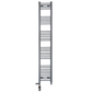 300mm x 1800mm Anthracite Grey Dual Fuel Heated Towel Rail Radiator 