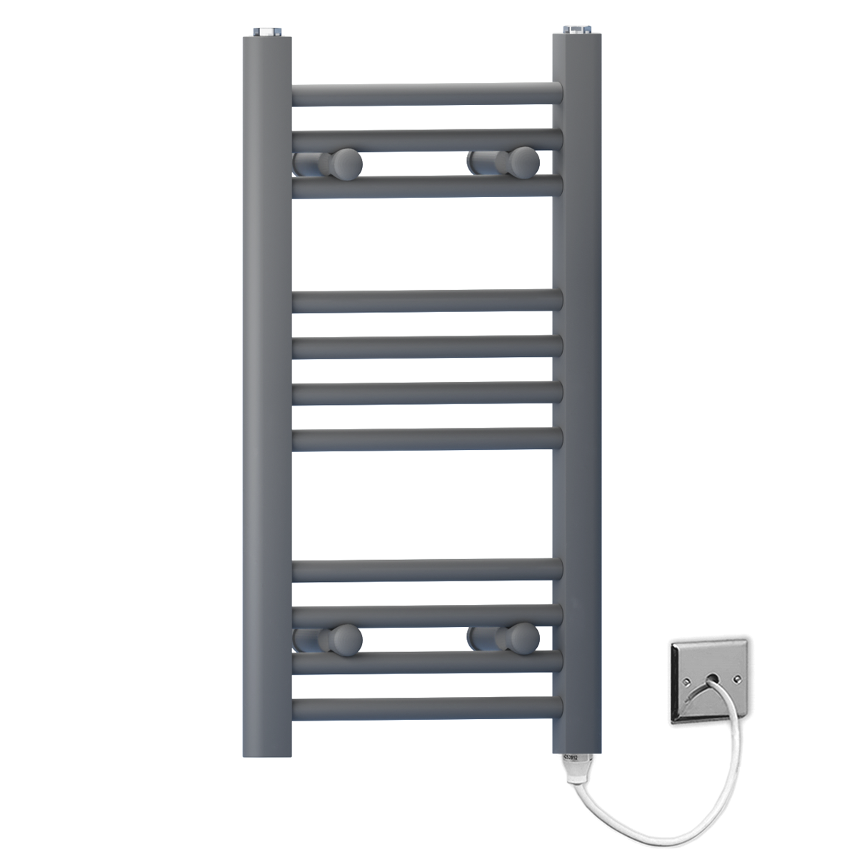 30 60 Anthracite Grey Towel Rail Radiator Heated Warmer Wide High Electric Pre Filled Standard Manual Element 5956d540 b81c 45e5 aff0 50dd2b4c2484