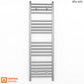 300mm x 1000mm Straight Chrome Heated Towel Rail Radiator