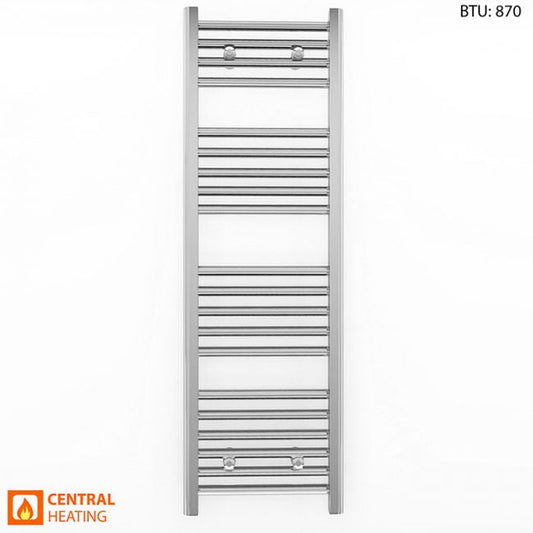 300mm x 1000mm Straight Chrome Heated Towel Rail Radiator