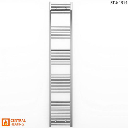 300mm x 1800mm Straight Chrome Heated Towel Rail Radiator