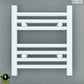 Small 300mm x 400mm Straight White Electric Pre-Filled Heated Towel Rail Radiator