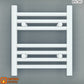 Small 300mm x 400mm Straight White Heated Towel Rail Radiator