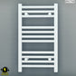 Small 300mm x 600mm Straight White Electric Pre-Filled Heated Towel Rail Radiator