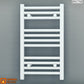 Small 300mm x 600mm Straight White Heated Towel Rail Radiator