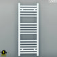 Small 300mm x 900mm Straight White Electric Pre-Filled Heated Towel Rail Radiator