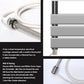 500 x 1200mm Chrome Designer Bathroom Electric Heated Panel Towel Rail Radiator 