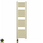 300mm x 1200mm Shiny Gold Electric Pre-Filled Heated Towel Rail Radiator