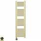 300mm Wide - Electric Heated Towel Rail Radiator - Shiny Gold - Straight