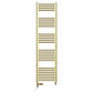 Dual Fuel - 300mm Wide - Shiny Gold- Heated Towel Rail Radiator - (incl. Valves + Electric Heating Kit)
