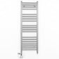 Dual Fuel 400mm x 1000mm Straight Chrome  Heated Towel Rail Radiator- (incl. Valves + Electric Heating Kit)