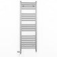 Dual Fuel 300mm x 1000mm Straight Chrome  Heated Towel Rail Radiator- (incl. Valves + Electric Heating Kit)