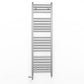 Dual Fuel 350mm x 1200mm Straight Chrome  Heated Towel Rail Radiator- (incl. Valves + Electric Heating Kit)