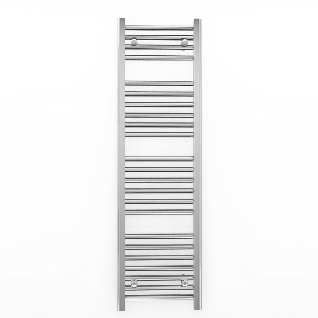 450mm x 1200mm Straight Chrome Heated Towel Rail Radiator