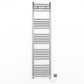 350mm x 1400mm Straight Chrome Electric Pre-Filled Heated Towel Rail Radiator