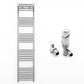 400mm x 1600mm Straight Chrome Heated Towel Rail Radiator