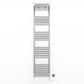 400mm Wide - Electric Heated Towel Rail Radiator - Flat Chrome - Straight