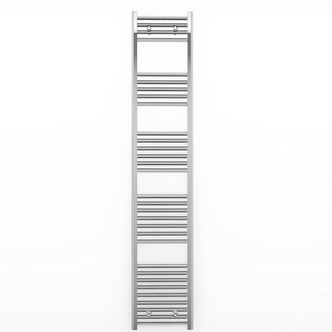 350mm x 1800mm Straight Chrome Heated Towel Rail Radiator