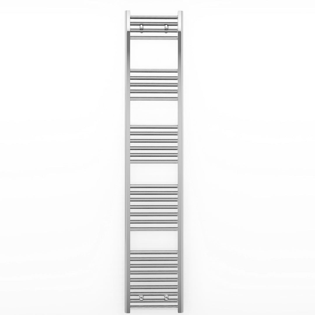 400mm Wide - Heated Towel Rail Radiator Chrome - Straight