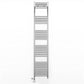 Dual Fuel 400mm x 1800mm Straight Chrome  Heated Towel Rail Radiator- (incl. Valves + Electric Heating Kit)