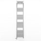 Dual Fuel 300mm x 1800mm Straight Chrome  Heated Towel Rail Radiator- (incl. Valves + Electric Heating Kit)