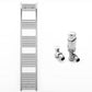 350mm x 1800mm Straight Chrome Heated Towel Rail Radiator