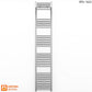 350mm x 1800mm Straight Chrome Heated Towel Rail Radiator