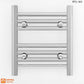 Small 350mm x 400mm Straight Chrome Heated Towel Rail Radiator