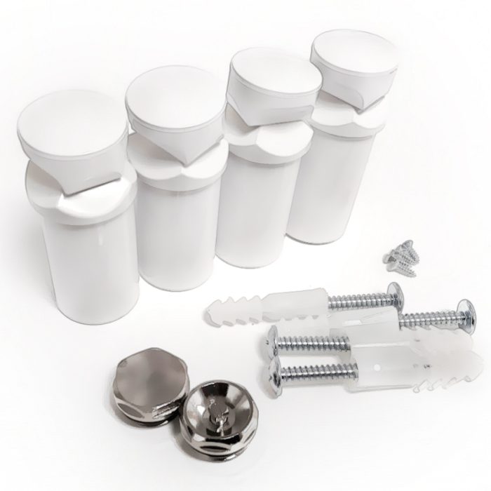 550mm x 1200mm Straight White Electric Pre-Filled Heated Towel Rail Radiator