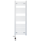 400 x 1400mm White Heated Towel Rail Radiator | Dual Fuel 19mm Tube 
