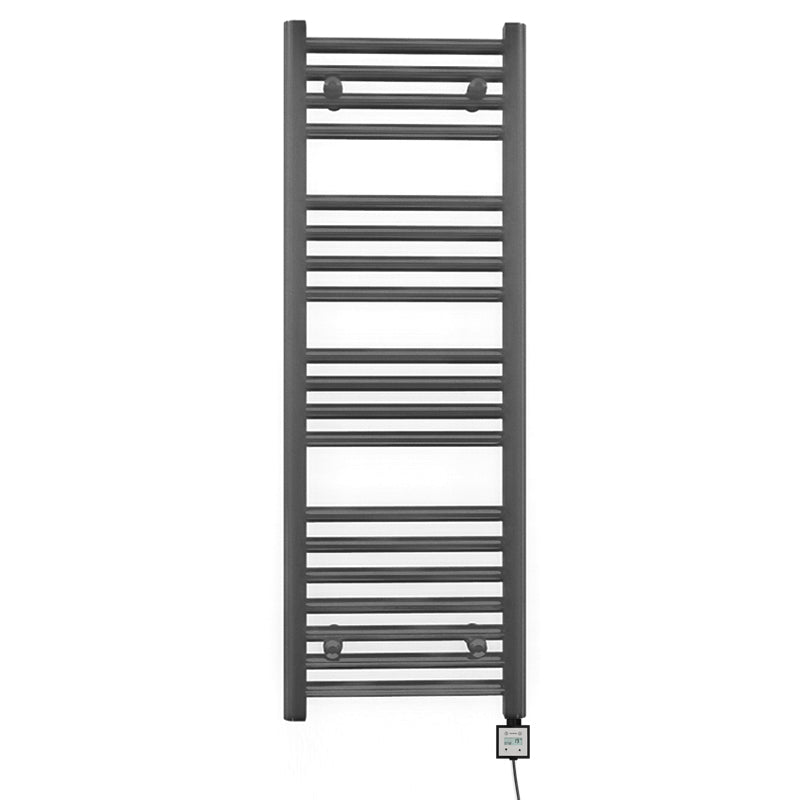 450mm Wide - Electric Heated Towel Rail Radiator - Anthracite Grey - Straight